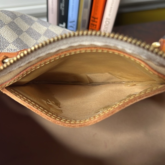 Louis Vuitton Damier Azur Speedy Handbag With Lock & Key #320 “Needs Work” - Picture 10 of 17